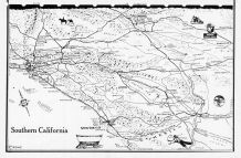 Southern California Map, Los Angeles County 1961